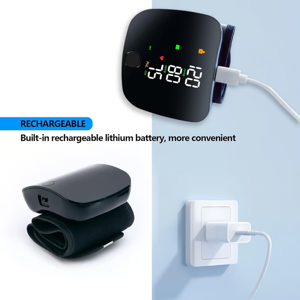 Christmas Gift 2025 Upgraded Wrist Blood Pressure Monitor Led Display