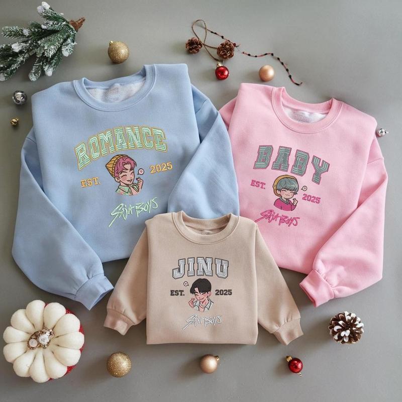 Kpop Embroidered Youth Sweatshirt
