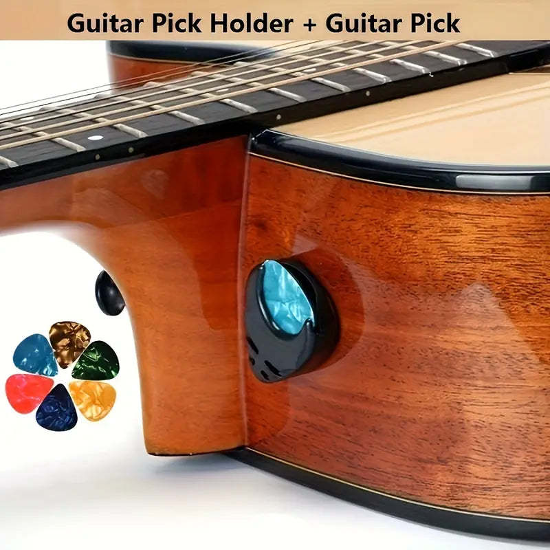 Guitar Picks & Guitar Pick Holder Easy to Paste On
