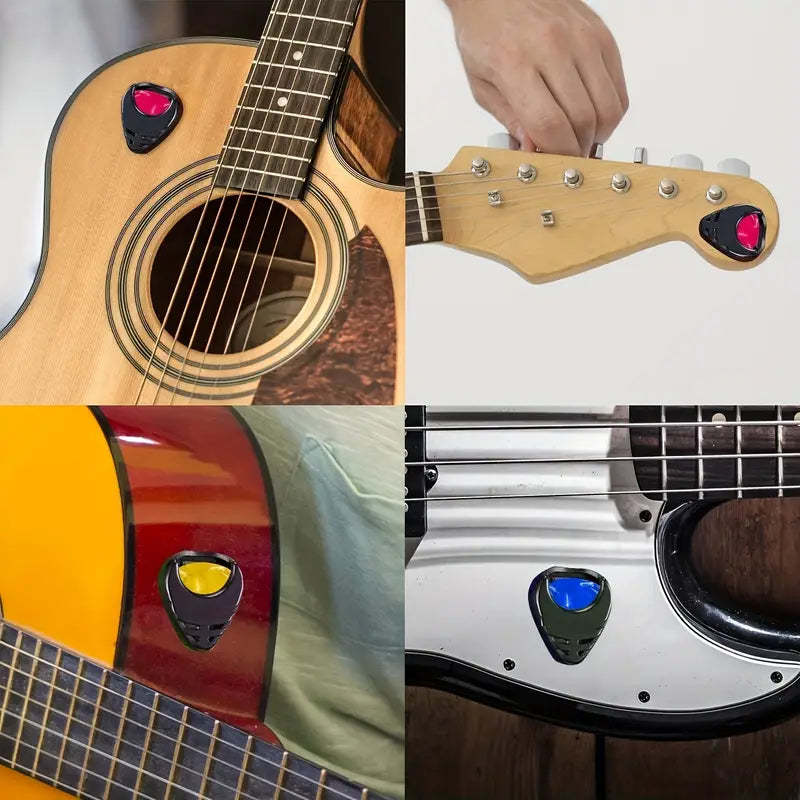 Guitar Picks & Guitar Pick Holder Easy to Paste On