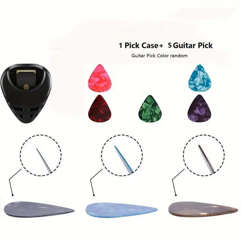 Guitar Picks & Guitar Pick Holder Easy to Paste On