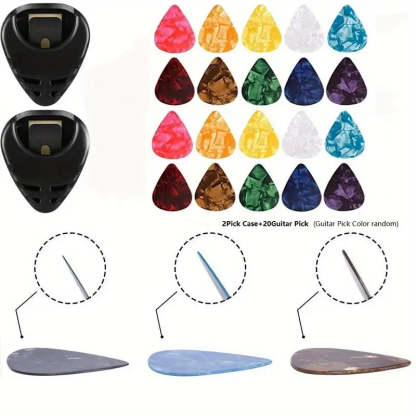 Guitar Picks & Guitar Pick Holder Easy to Paste On