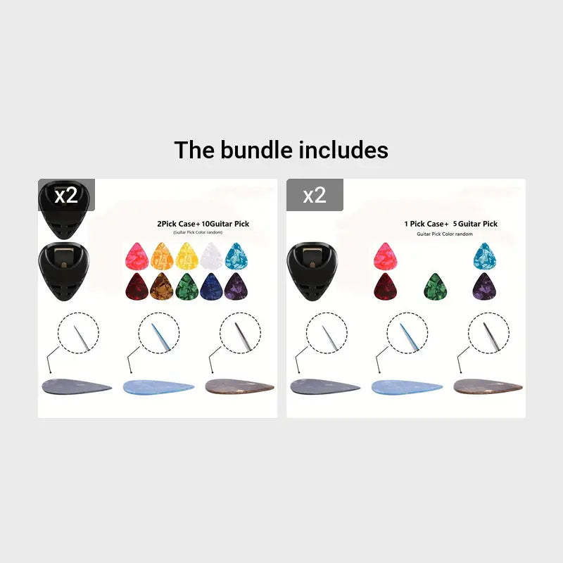 Guitar Picks & Guitar Pick Holder Easy to Paste On