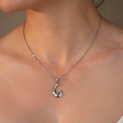 Personalized Dolphin Couple Necklace, Custom 2 Names Jewelry