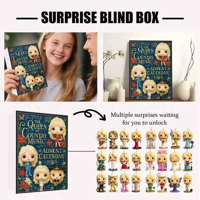 Christmas Gift Dolly Parton Mini Figure Advent Calendar 2025