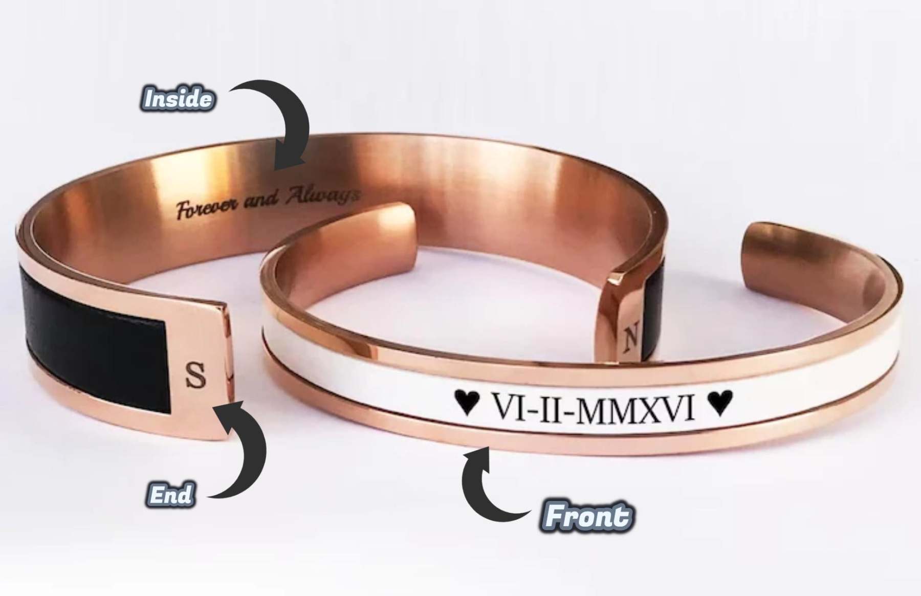 Husband Wife Matching Bracelets