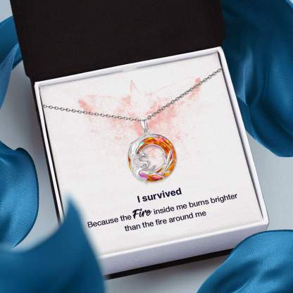 Mother's Day Gift Phoenix Crystal Necklace | 925 Sterling Silver-Engravingift