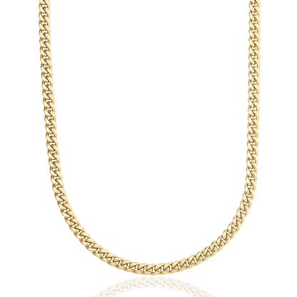Cuban Link Chain in Yellow Gold - 5mm