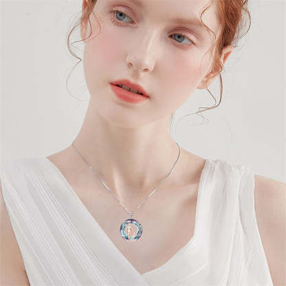 Father Daughter Heart Pendant Necklace from Dad Gift for Daughter