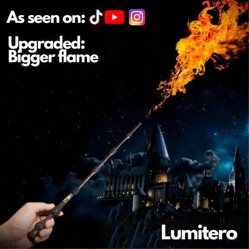 Lumitero Fireball Incendio FireWand That Shoots Fire Original Authentic USB Charging For Gift. Fans. Toy
