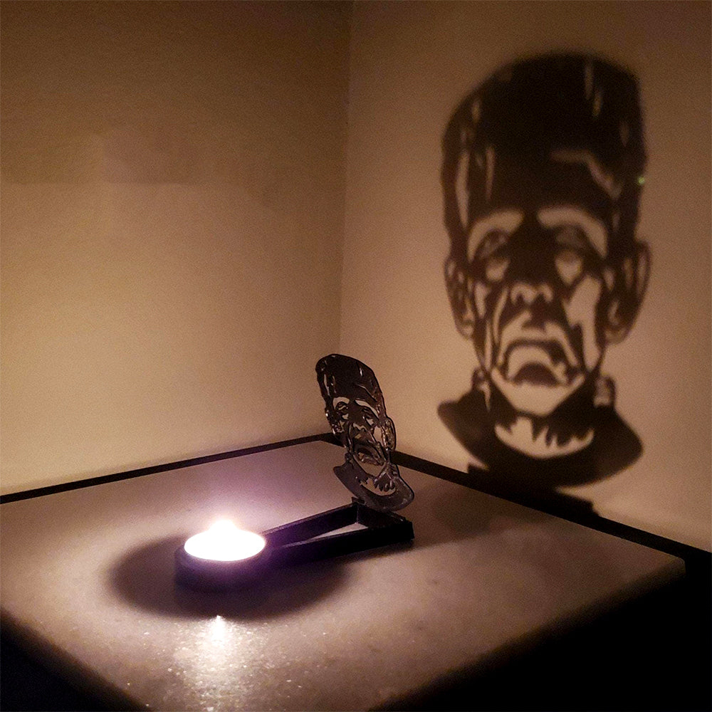 Halloween Metal Candle Holder Decorative Pumpkin Skull Design