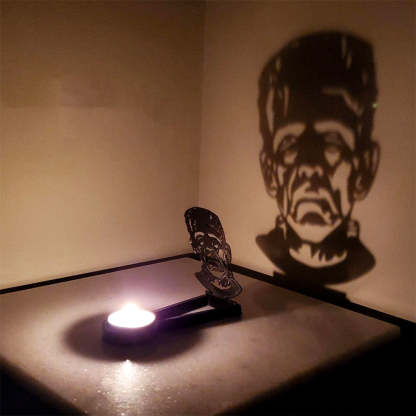 Halloween Metal Candle Holder Decorative Pumpkin Skull Design