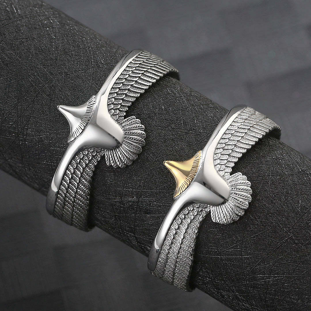 Christmas Gift Eagle Cuff Bracelet For Men Open Adjustable