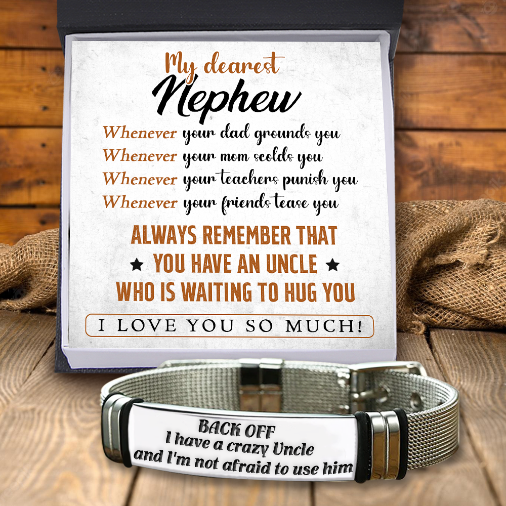 Mother's Day Gift Fashion Bracelet - Family - To My Nephew - I Love You So Much-Engravingift