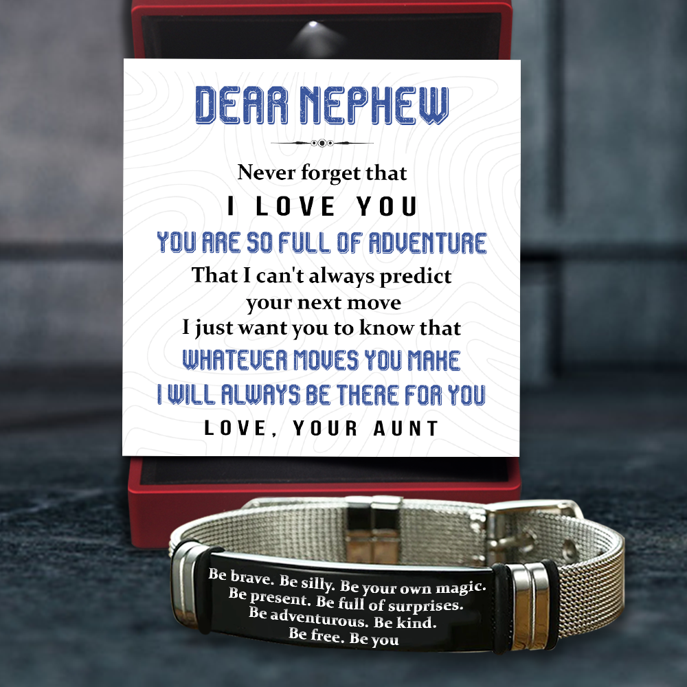 Mother's Day Gift Fashion Bracelet - Family - To My Nephew - I Will Always Be There For You-Engravingift