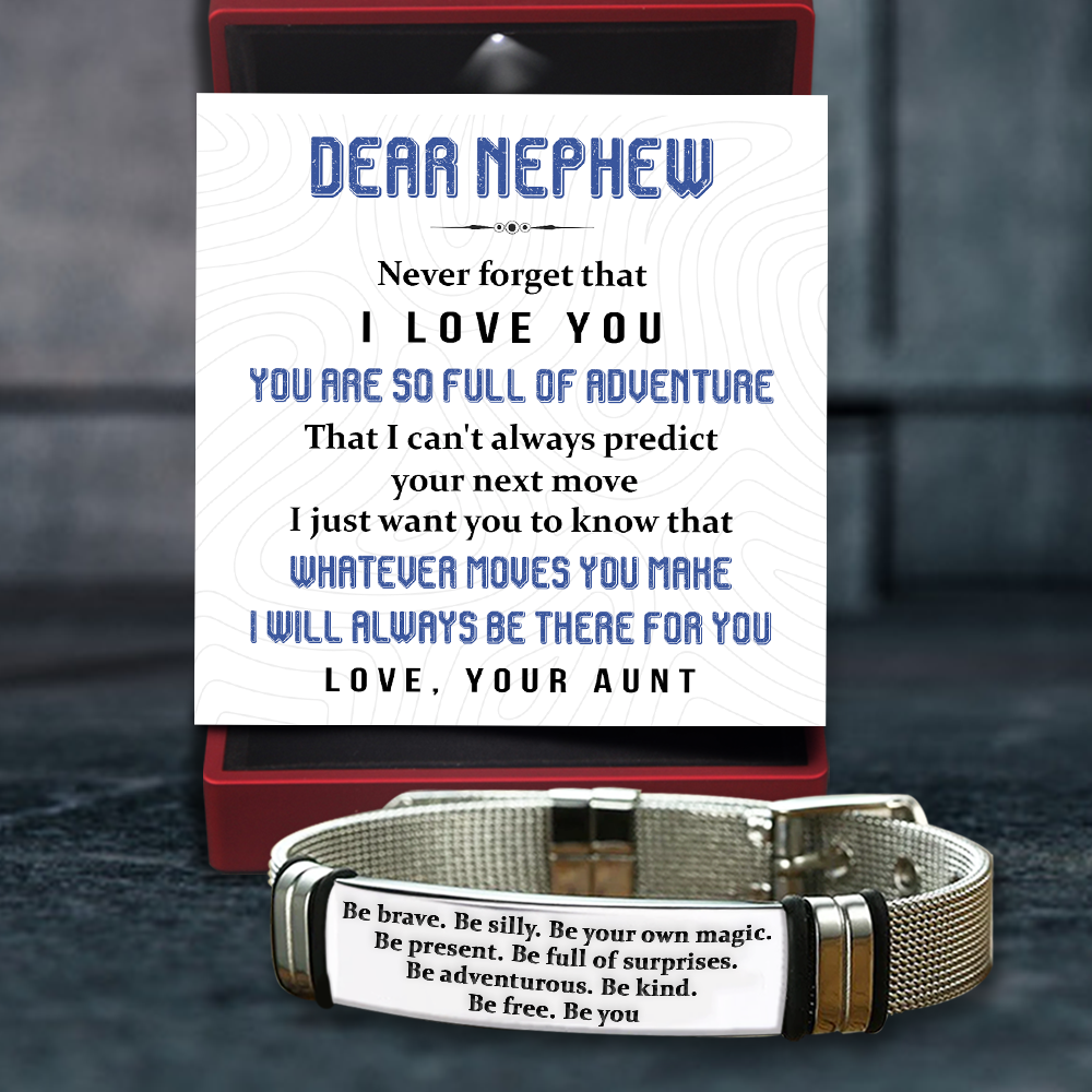 Mother's Day Gift Fashion Bracelet - Family - To My Nephew - I Will Always Be There For You-Engravingift