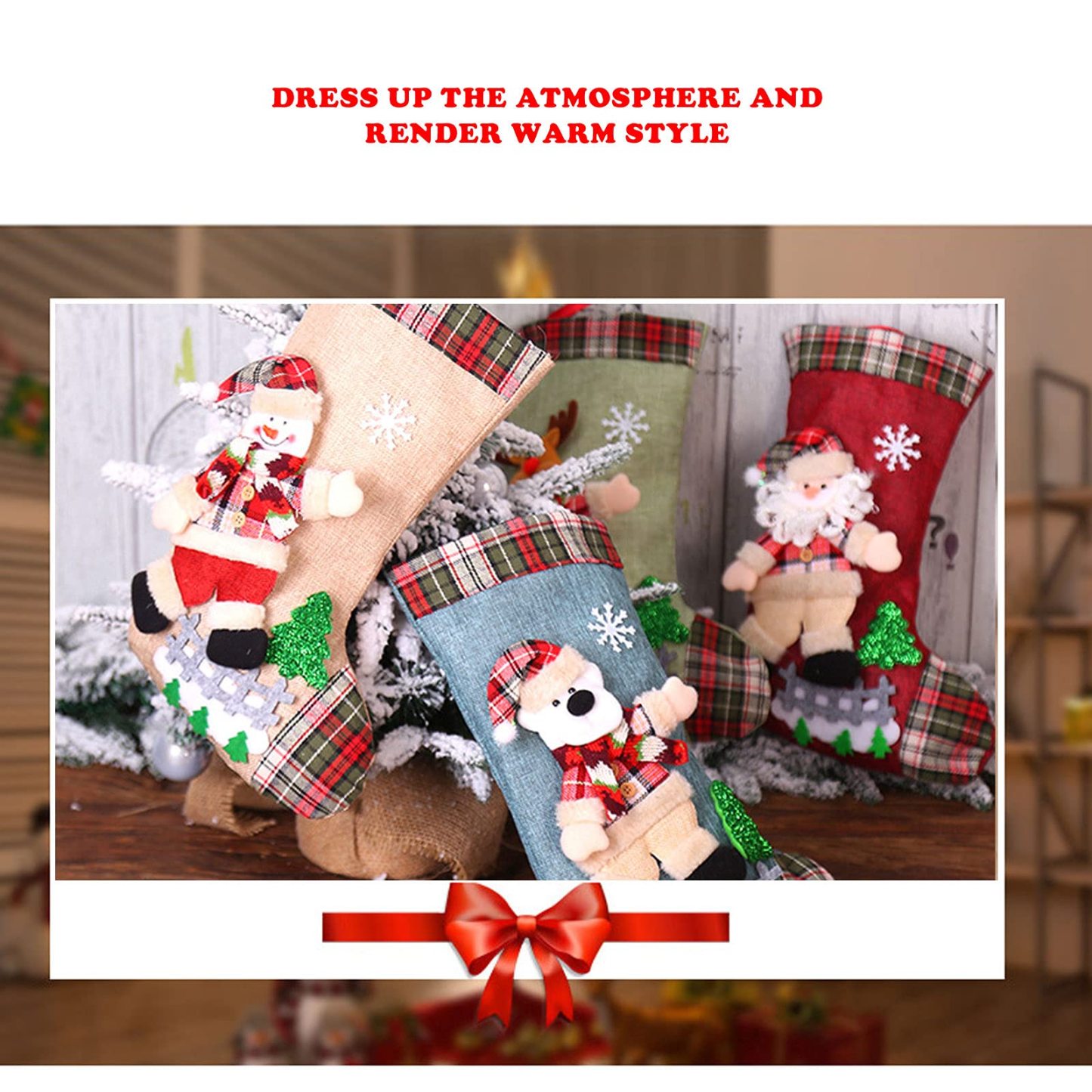 Vintage Christmas Stockings Family Matching Christmas Stockings