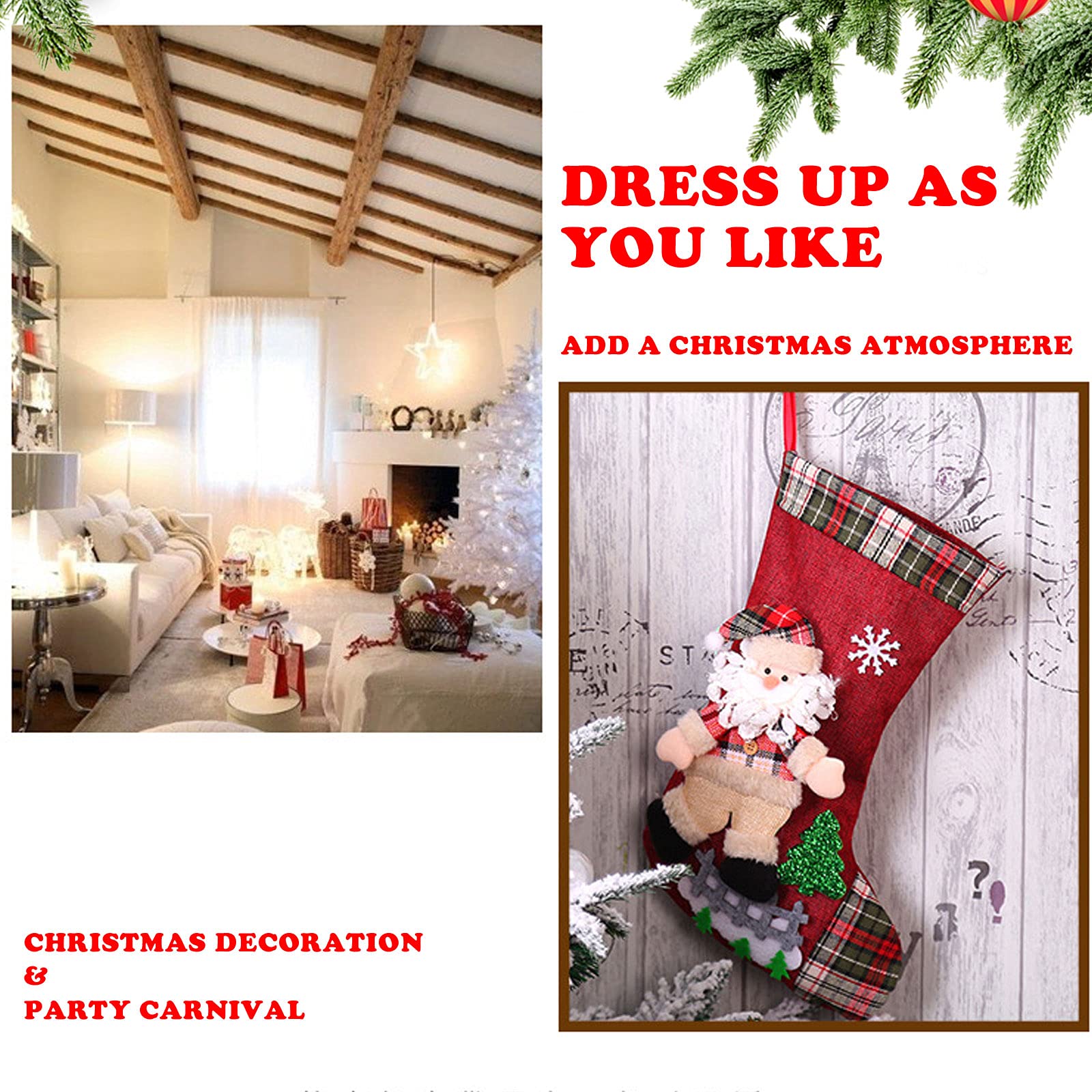 Vintage Christmas Stockings Family Matching Christmas Stockings