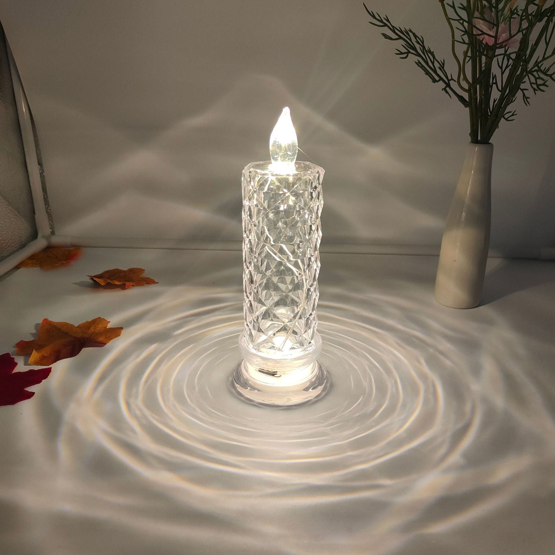 Rose Shadow LED Flameless Candle Lights