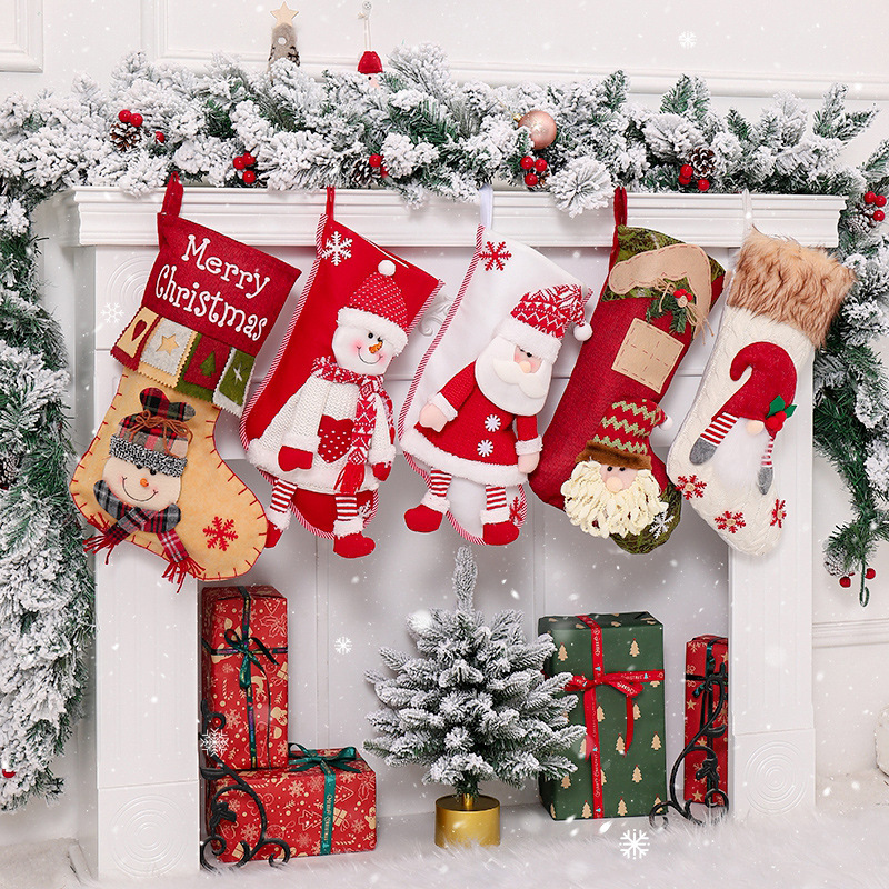 Christmas Stockings Personalized Name Christmas Gift Decoration