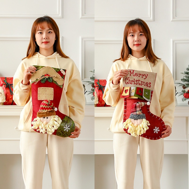 Christmas Stockings Personalized Name Christmas Gift Decoration