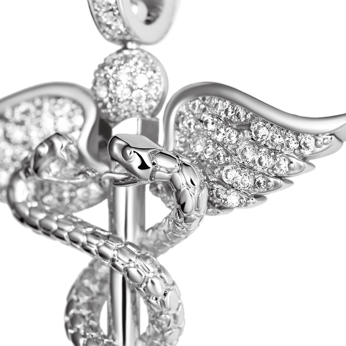 Father's Day Gift Staff of Hermes Pendant-Engravingift