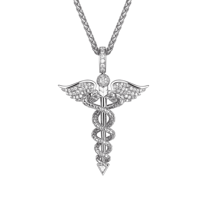 Father's Day Gift Staff of Hermes Pendant-Engravingift