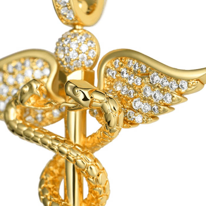 Father's Day Gift Staff of Hermes Pendant-Engravingift