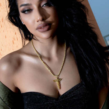 Father's Day Gift Staff of Hermes Pendant-Engravingift