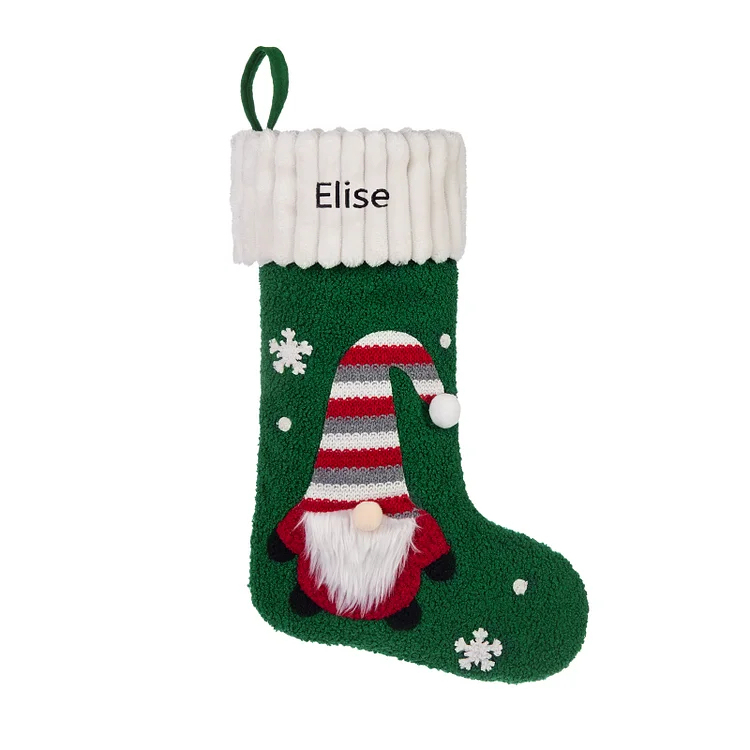 Christmas Personalized Stockings Ornaments Custom Name Santa Claus stocking Christmas Gifts for Family Friends-Engravingift