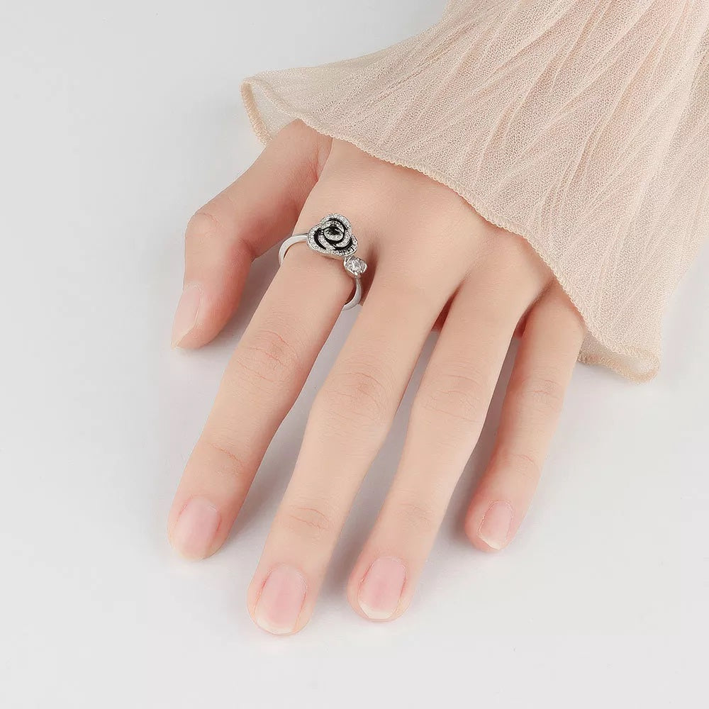 Mother's Day Gift Adjustable Rose Spinning Fidget Ring-Engravingift