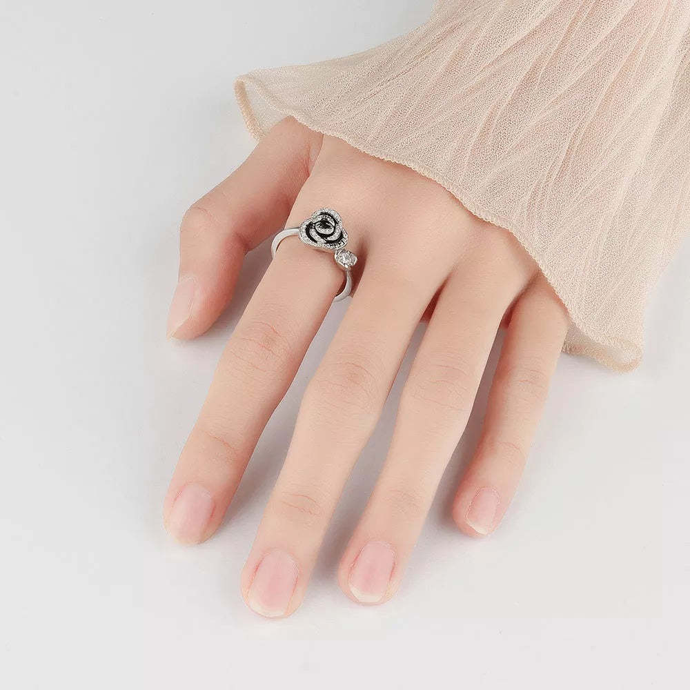Mother's Day Gift Adjustable Rose Spinning Fidget Ring-Engravingift