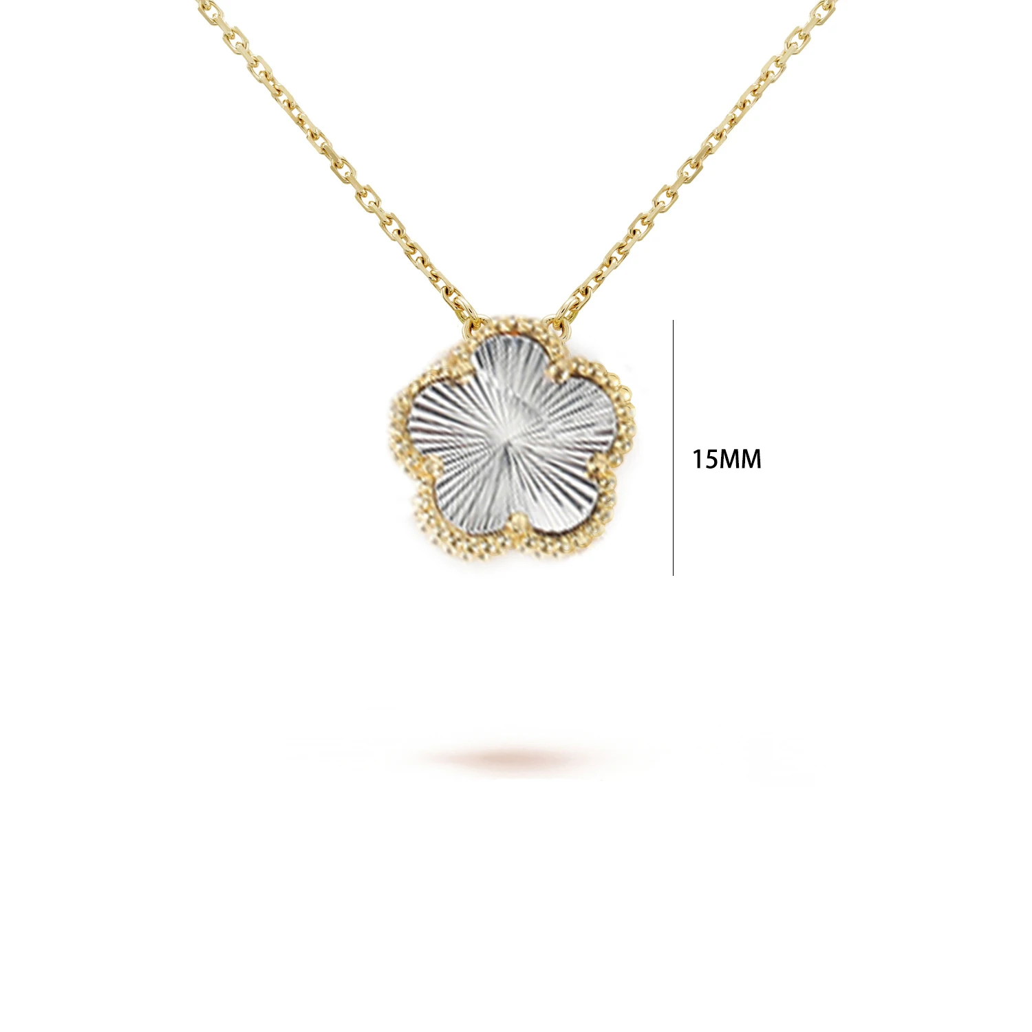 Four Leaf Clover Jewelry Set for Women, Natural Stone Pendant Necklace and Bracelet, Lucky Charm Gift