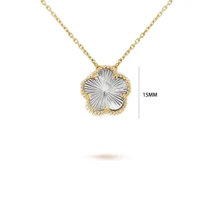 Four Leaf Clover Jewelry Set for Women, Natural Stone Pendant Necklace and Bracelet, Lucky Charm Gift
