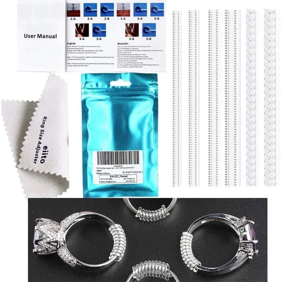 Ring Sizer Adjuster – Invisible Ring Size Reducer For Loose Rings, Adjustable Ring Spacer