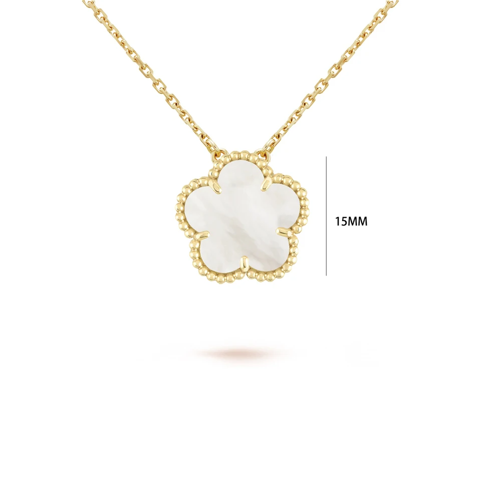 Four Leaf Clover Jewelry Set for Women, Natural Stone Pendant Necklace and Bracelet, Lucky Charm Gift