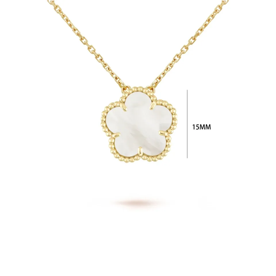 Four Leaf Clover Jewelry Set for Women, Natural Stone Pendant Necklace and Bracelet, Lucky Charm Gift