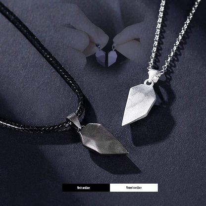 Mother's Day Day Gift Wishing Stone Love magnet couple necklace-Engravingift