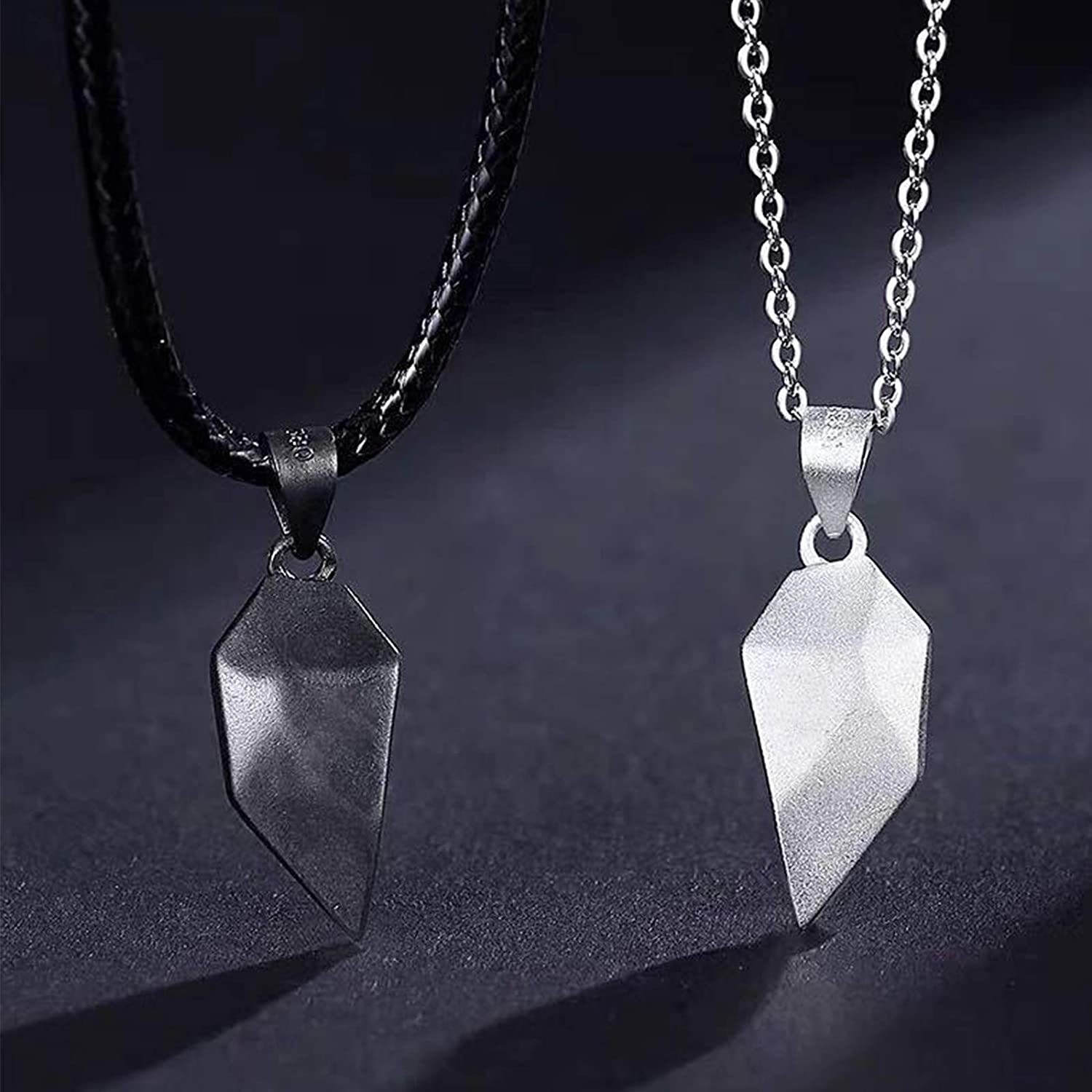 Mother's Day Day Gift Wishing Stone Love magnet couple necklace-Engravingift