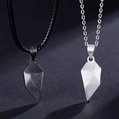 Mother's Day Day Gift Wishing Stone Love magnet couple necklace-Engravingift