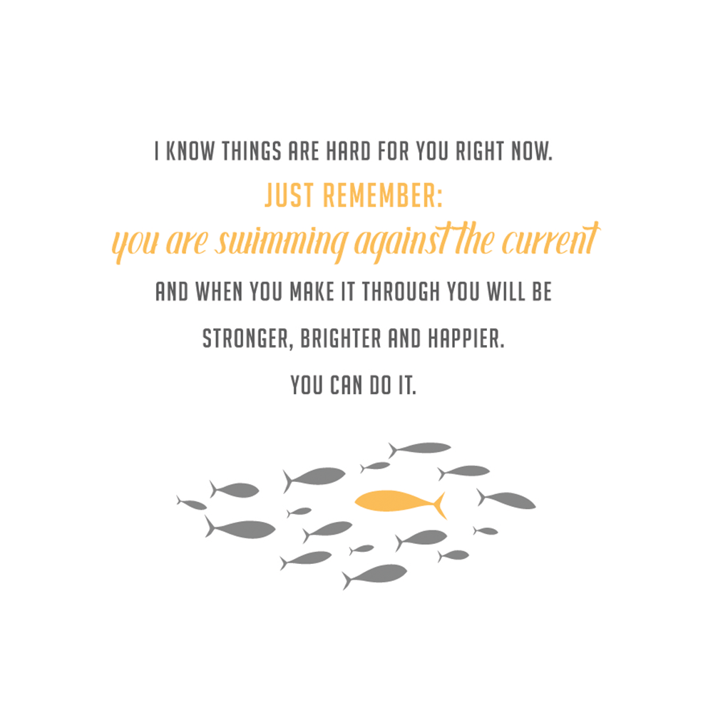 Mother's Day Gift Adjustable Swimming Against The Current Ring-Engravingift