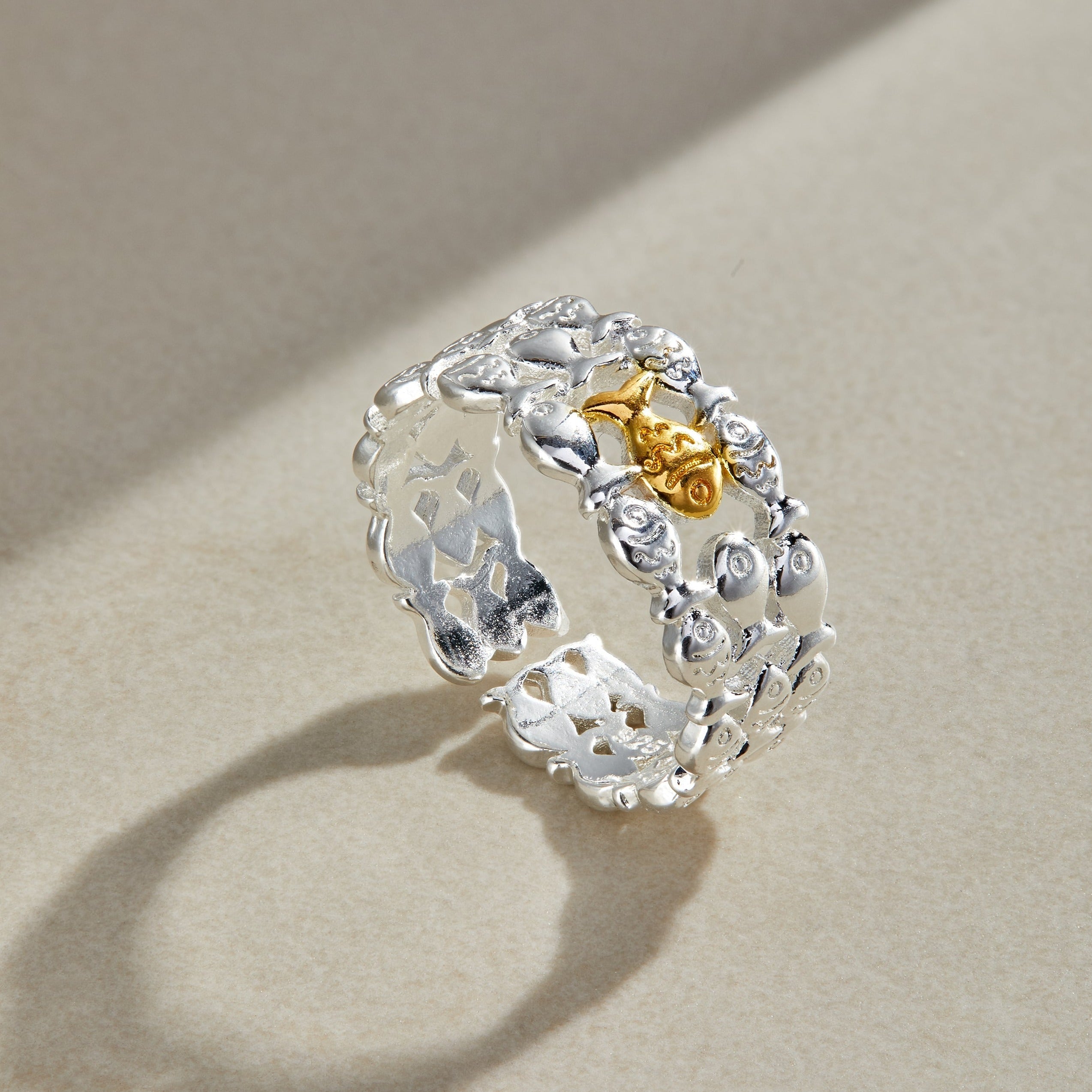 Mother's Day Gift Adjustable Swimming Against The Current Ring-Engravingift