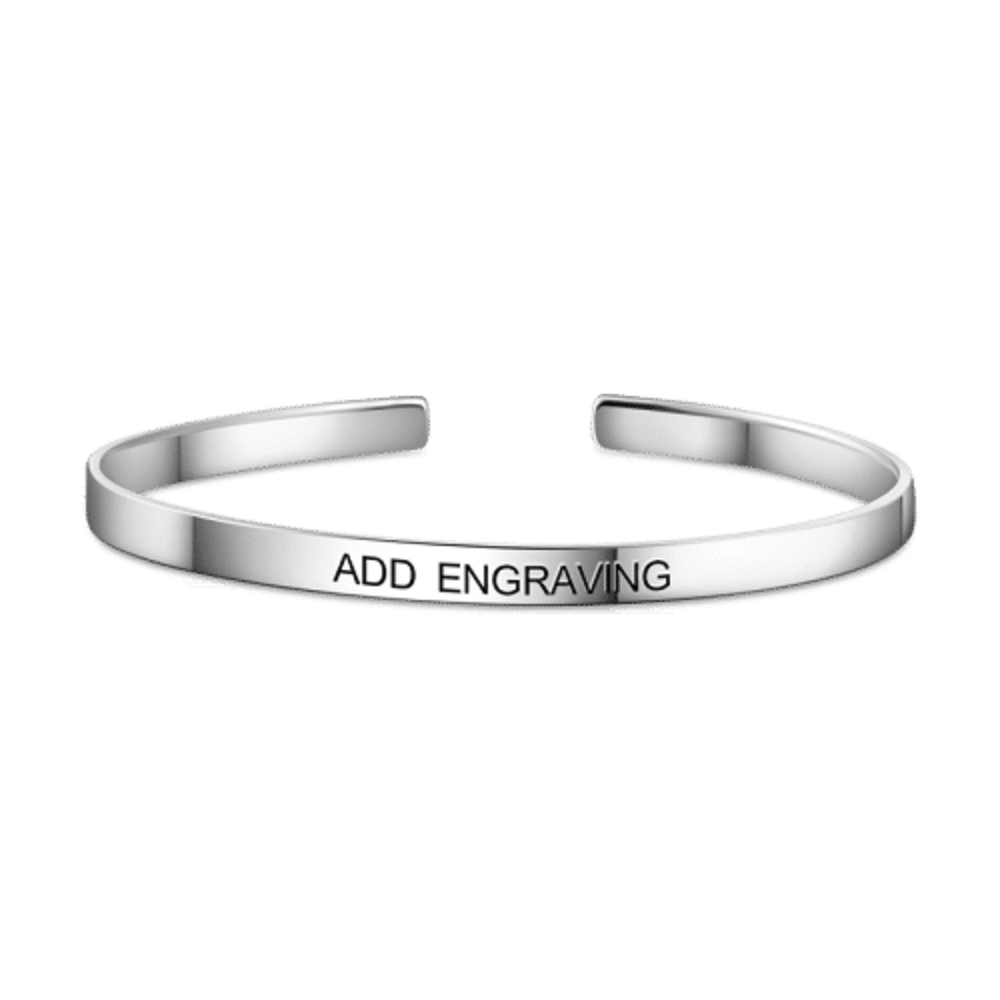 Mother's Day Day Gift Engraved Bangle-Create your own bangle-Engravingift