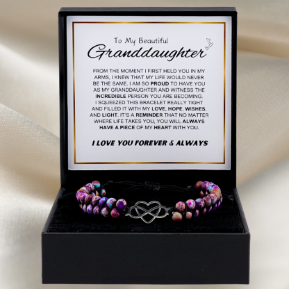 To My Granddaughter Forever Love Bracelet
