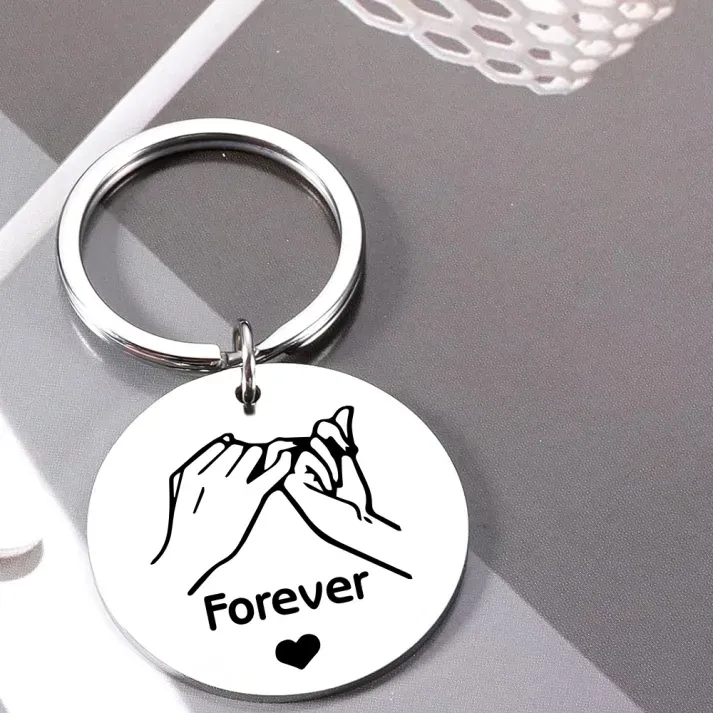 Bestie Friendship Forever Keychain Gift For Sister