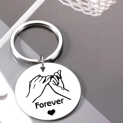 Bestie Friendship Forever Keychain Gift For Sister