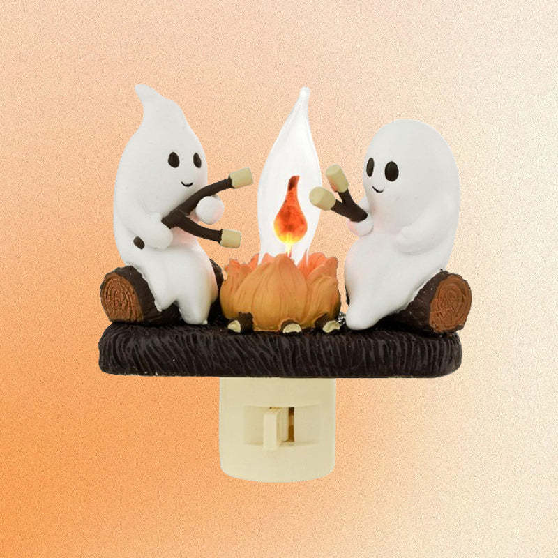 Halloween LED Flame Lamp with Realistic Flickering Campfire Effect