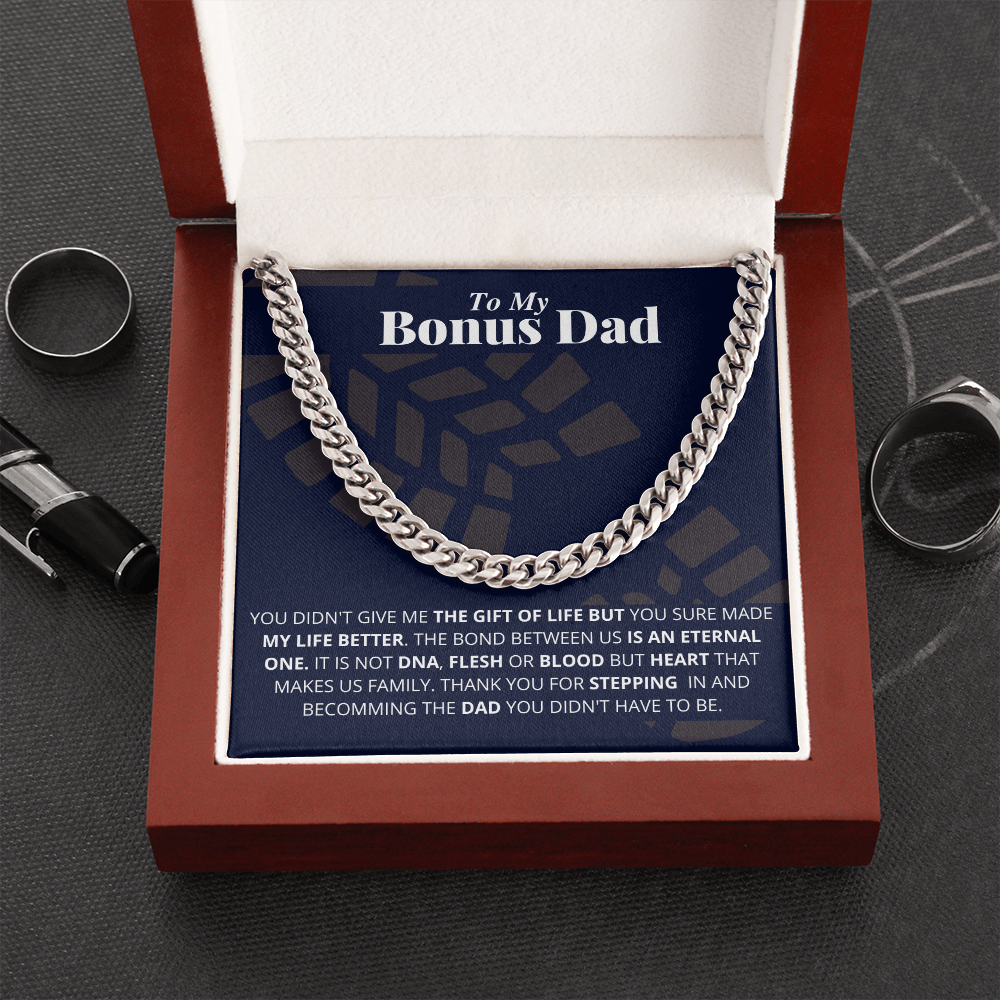 To Bonus Dad - My Gift - Cuban Link Chain