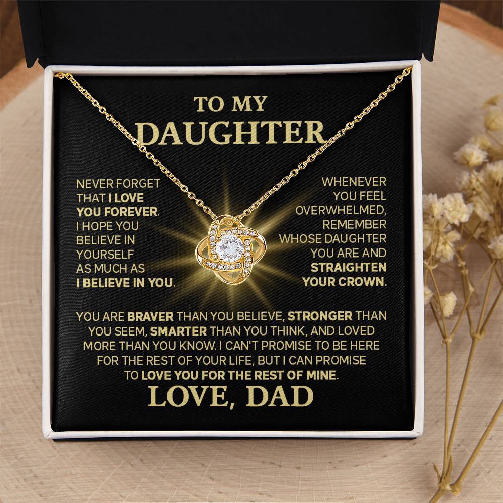 [Christmas Gift] Daughter - My Promise - Love Knot Necklace