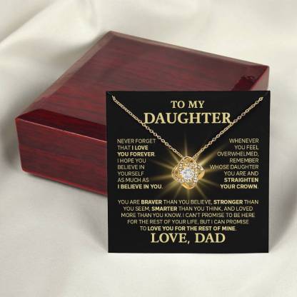 [Christmas Gift] Daughter - My Promise - Love Knot Necklace